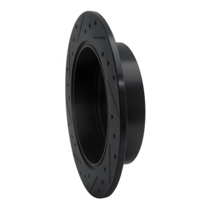 Mitsubishi Endeavor Brake Rotor (1) - Rear Right - R1 Concepts - Drilled & Slotted - Black - `04-`11